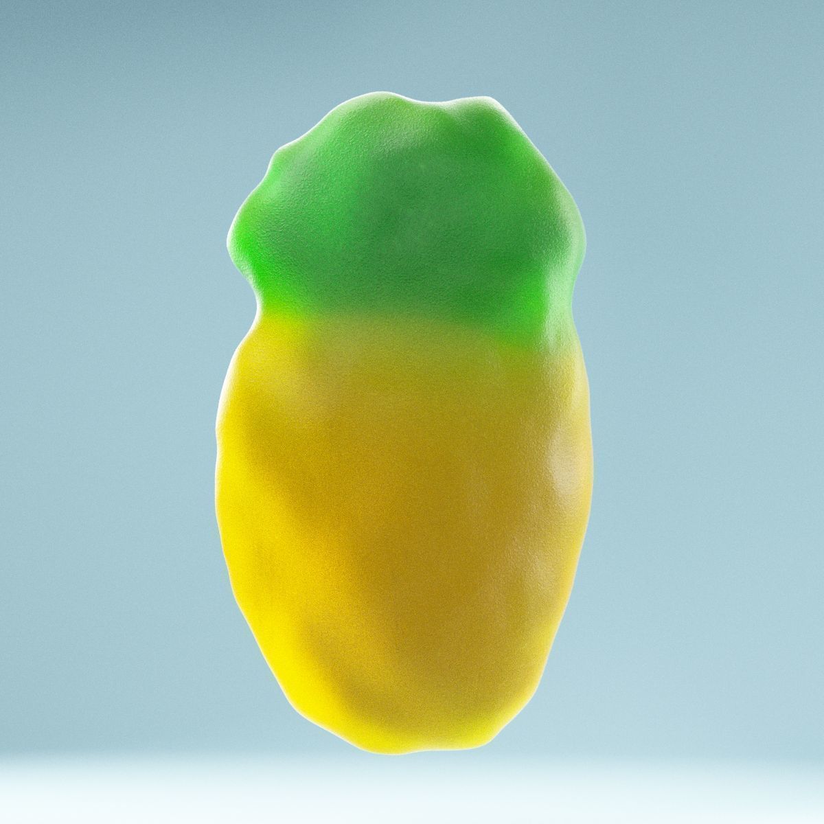 Sweet Pineapple Low-poly 3D model_6