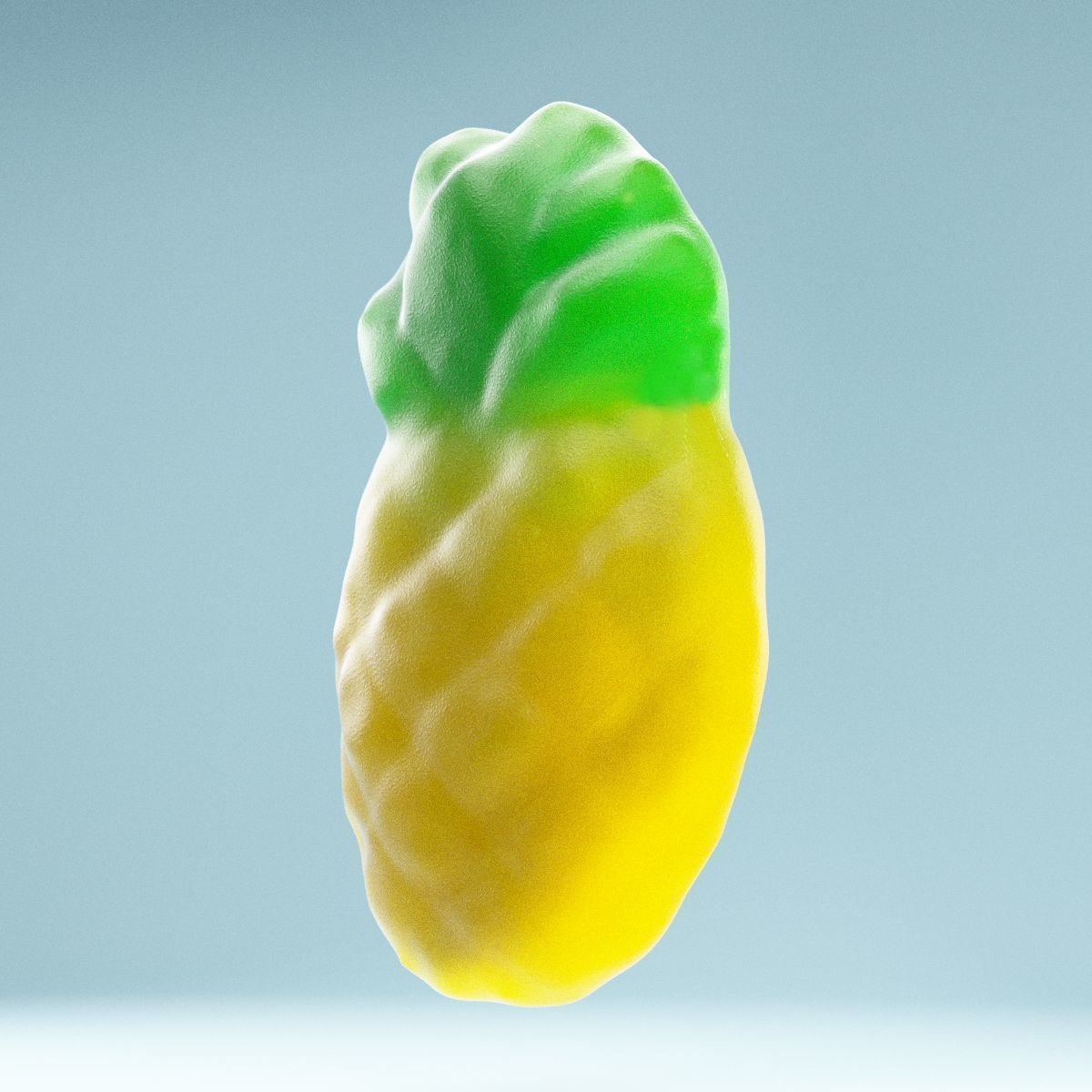 Sweet Pineapple Low-poly 3D model_10