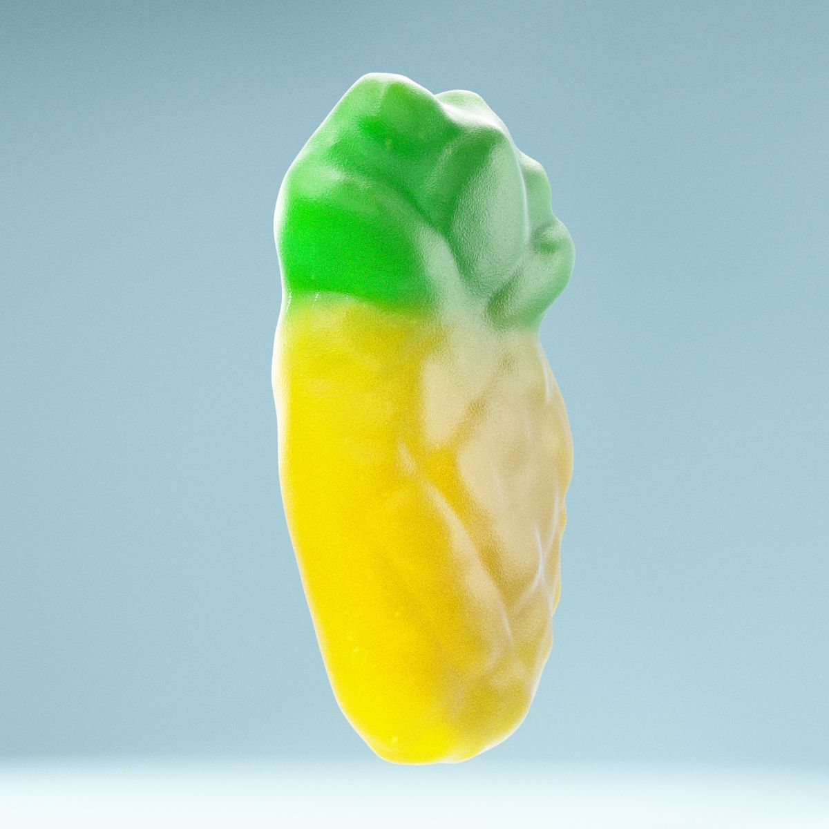 Sweet Pineapple Low-poly 3D model_1