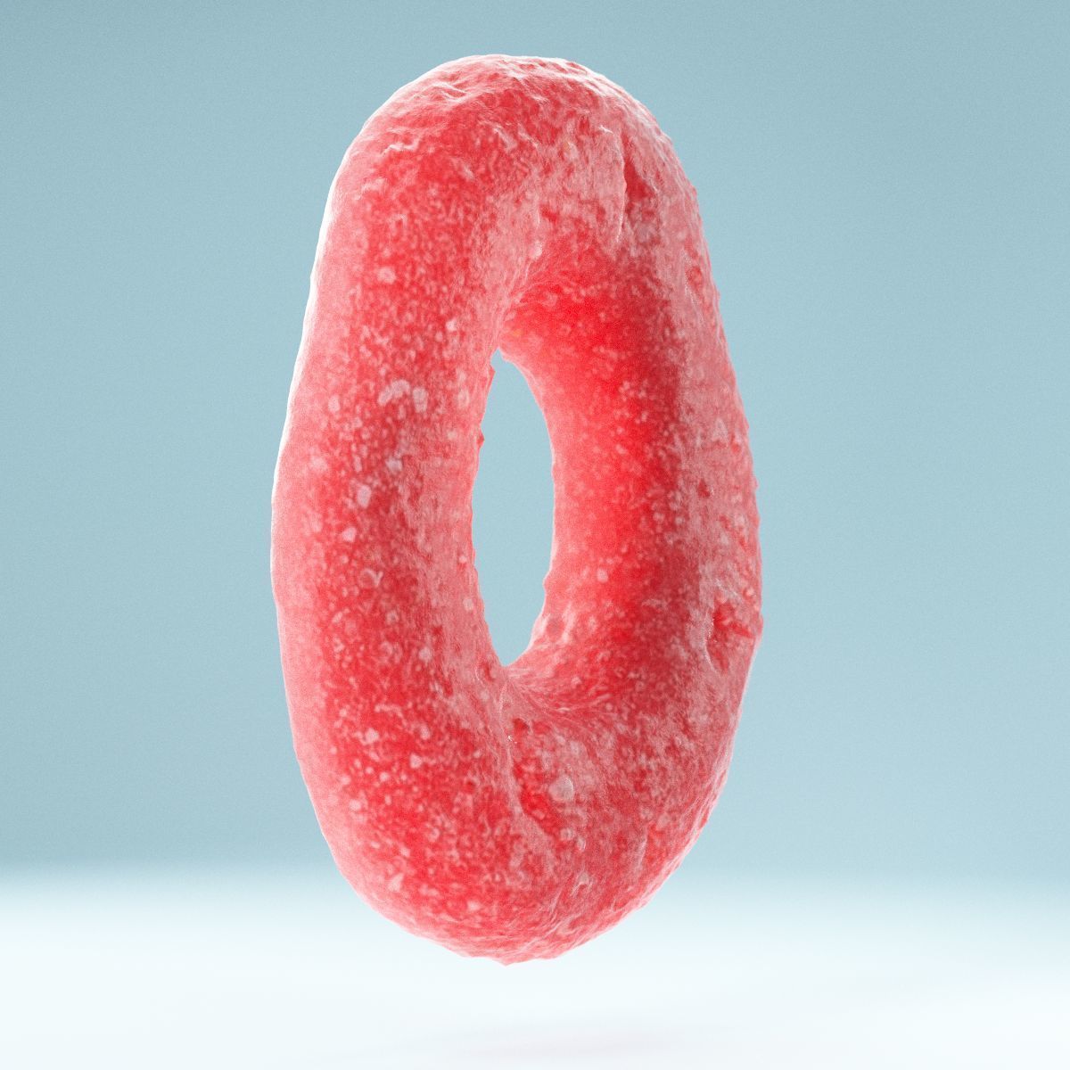 Red Ring Low-poly 3D model_2