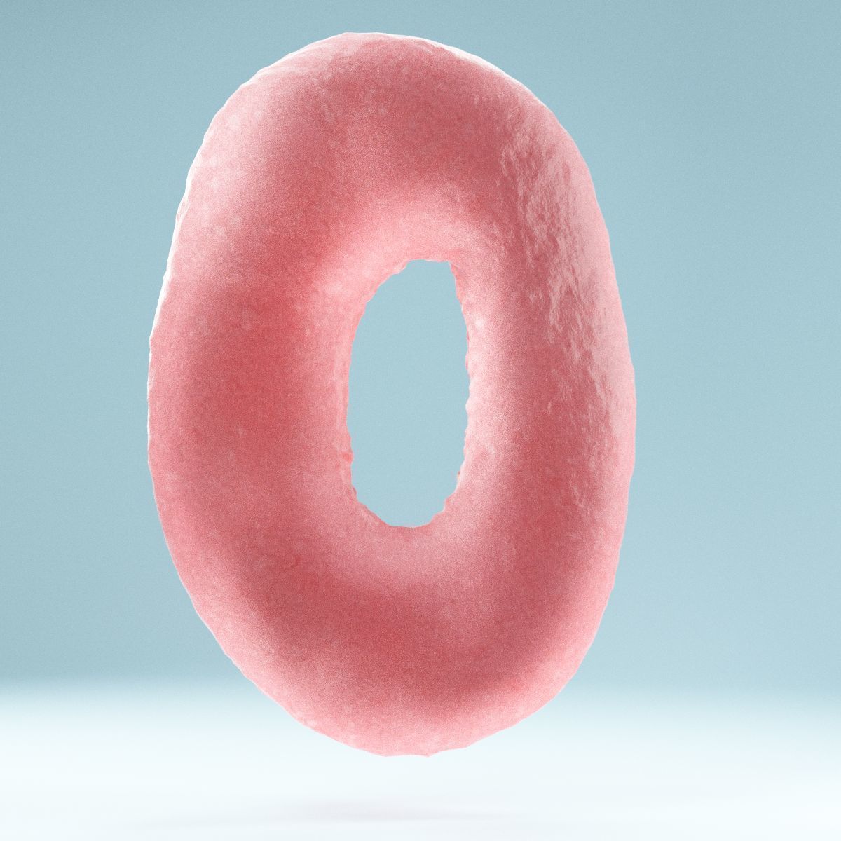 Red Ring Low-poly 3D model_7