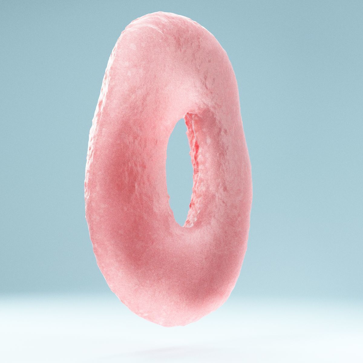 Red Ring Low-poly 3D model_8