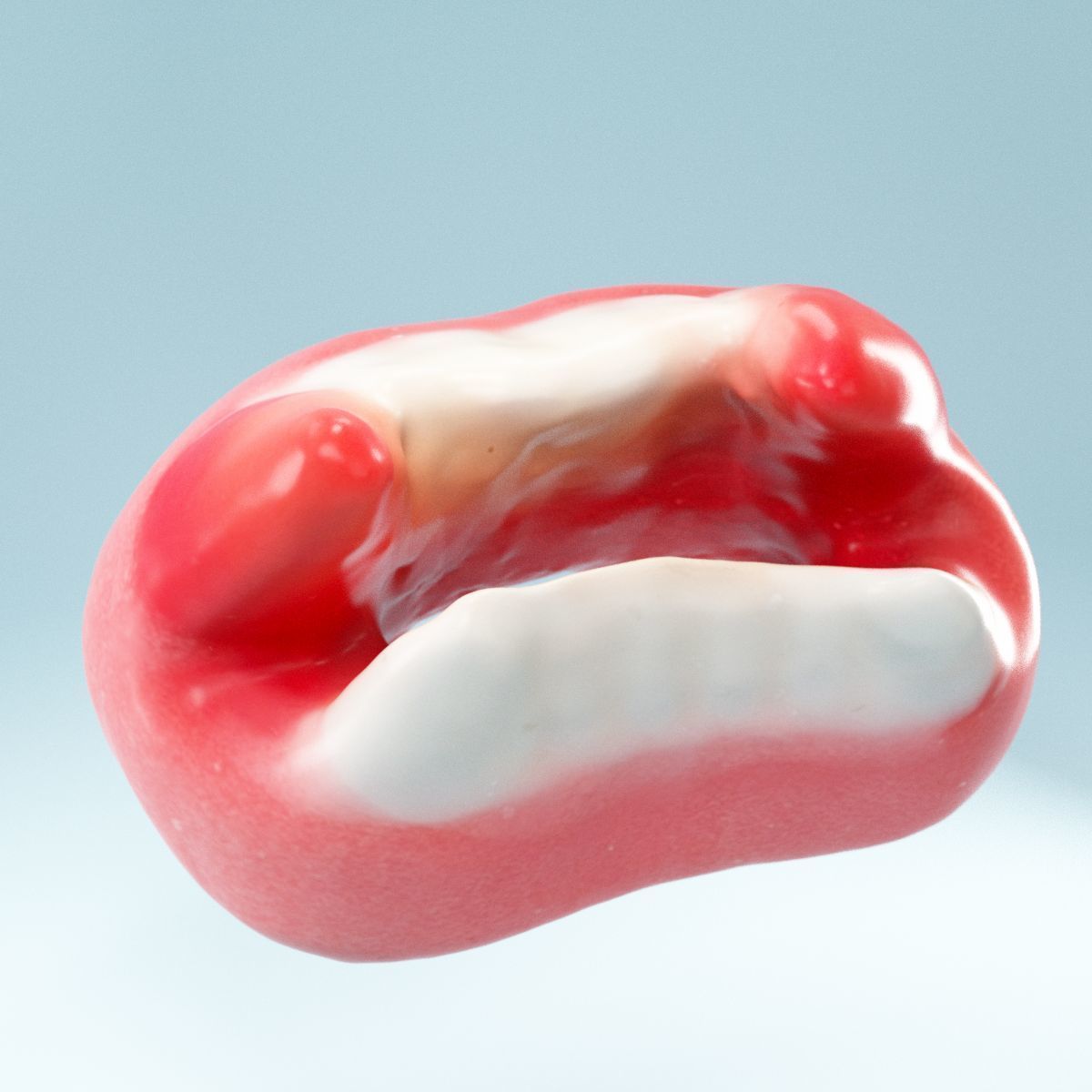 Vampire Teeth Low-poly 3D model_11