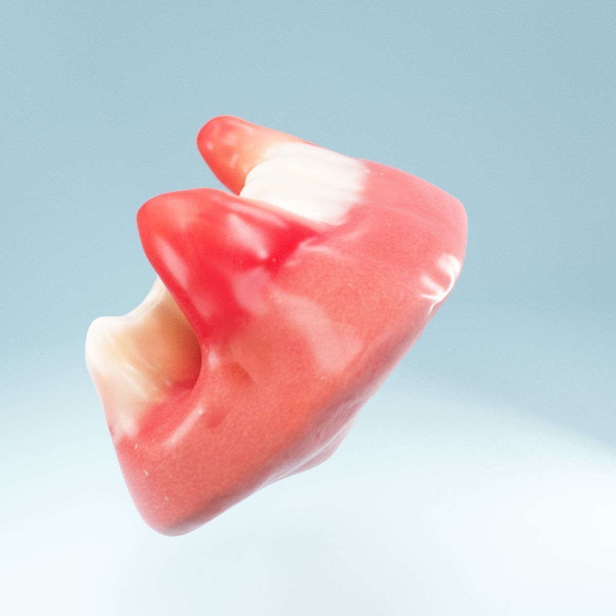 Vampire Teeth Low-poly 3D model_7