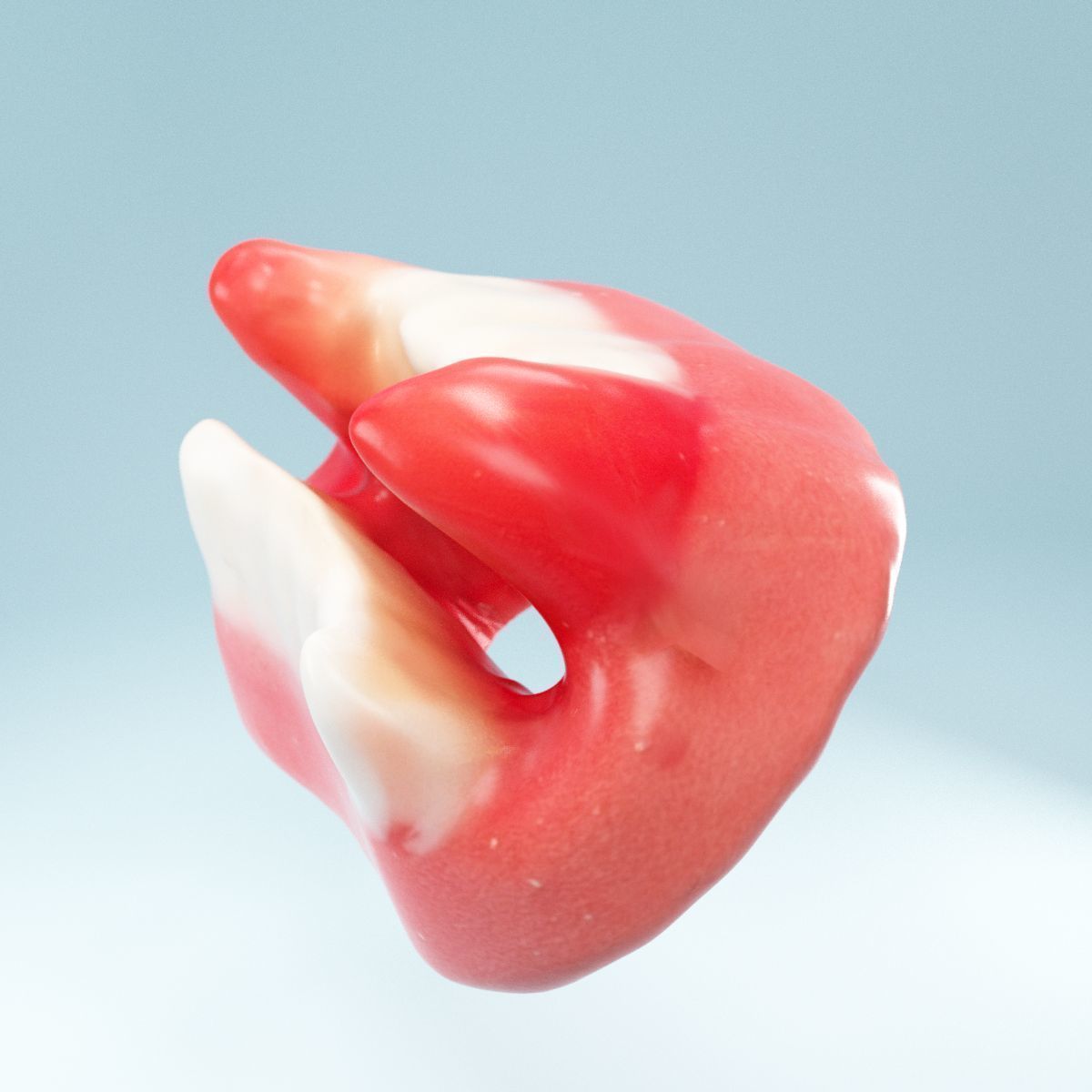 Vampire Teeth Low-poly 3D model_8