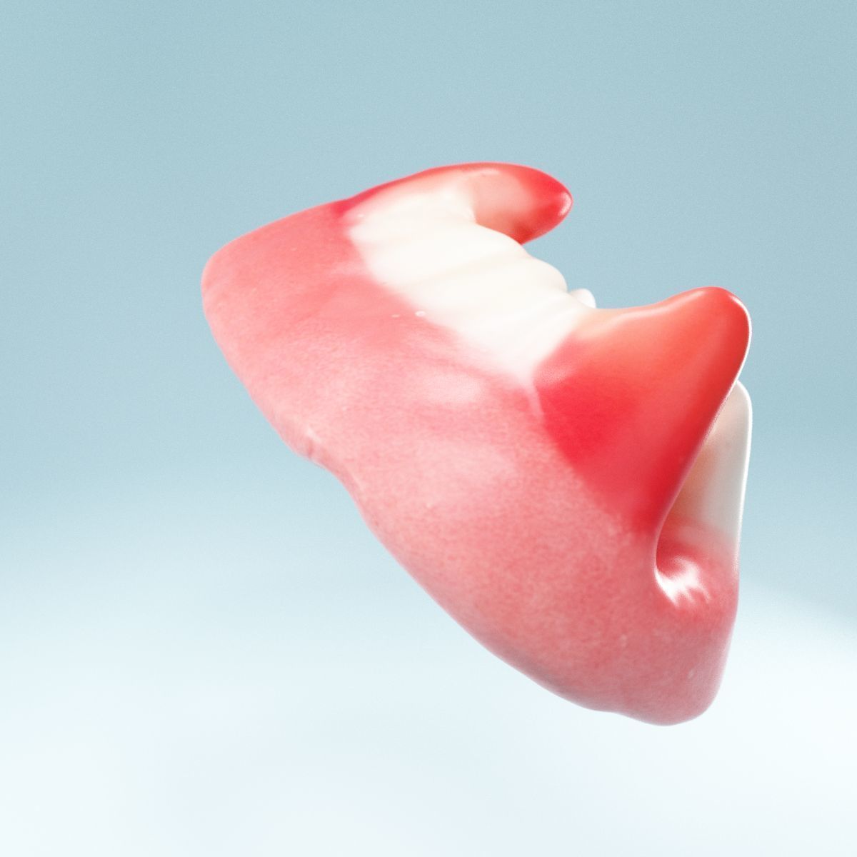 Vampire Teeth Low-poly 3D model_2