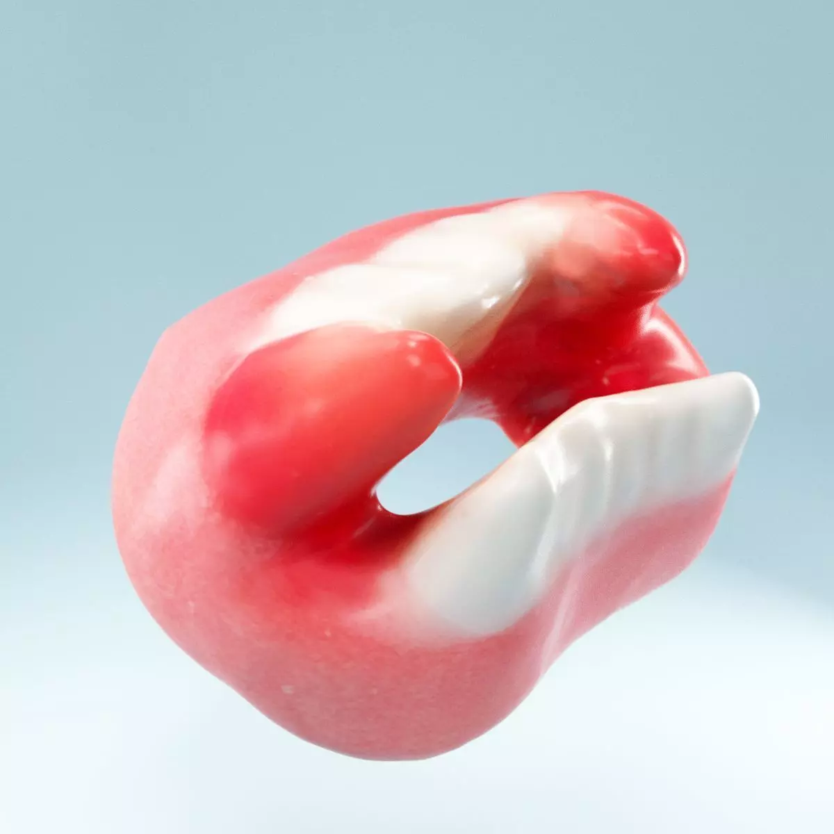 Vampire Teeth Low-poly 3D model_0