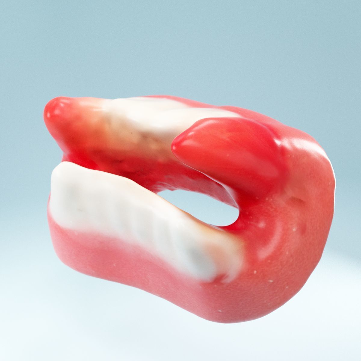 Vampire Teeth Low-poly 3D model_9