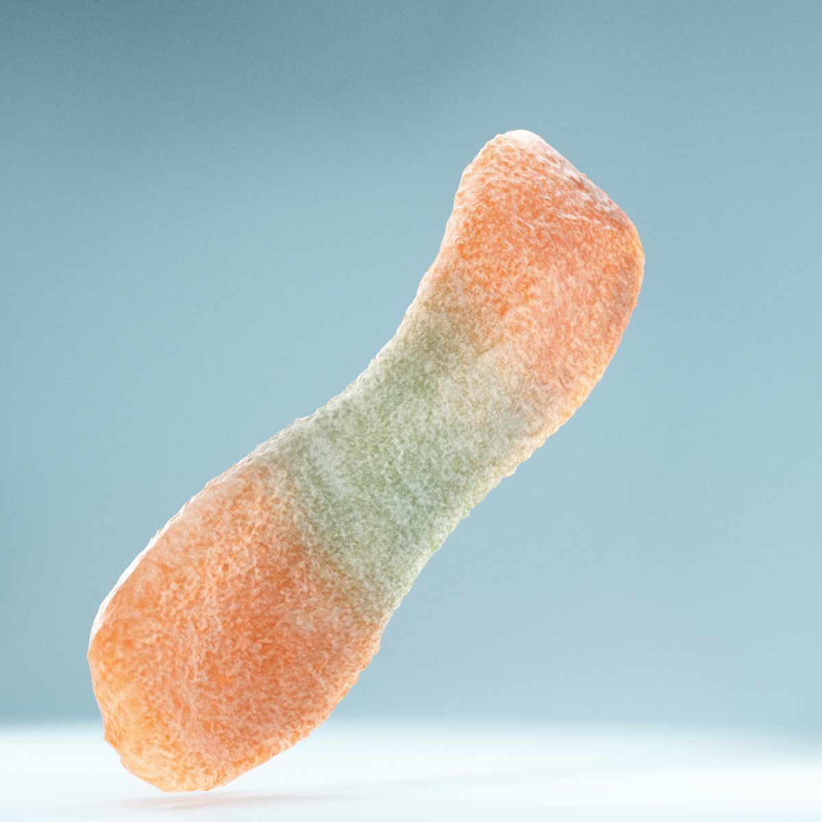 Sour Tongue Orange Green Low-poly 3D model_7