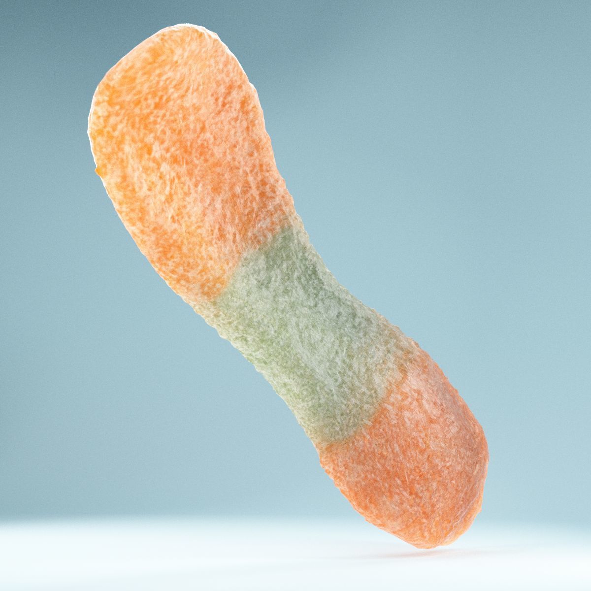 Sour Tongue Orange Green Low-poly 3D model_1