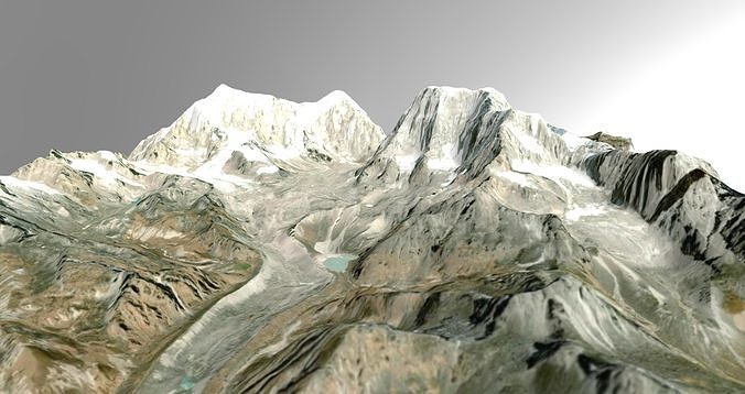 Mountain Valley Nepal Free 3D model