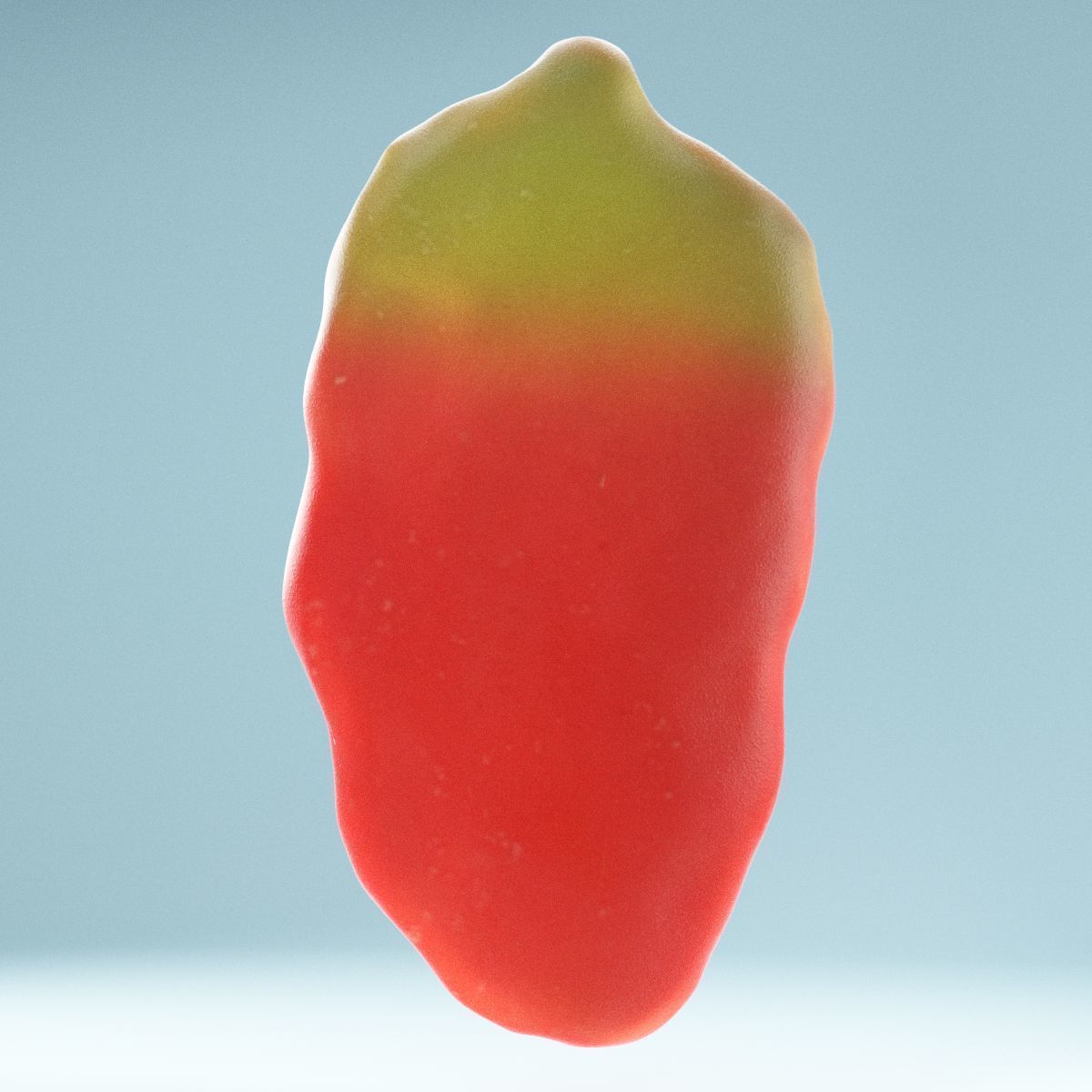 Jelly Strawberry Low-poly 3D model_7