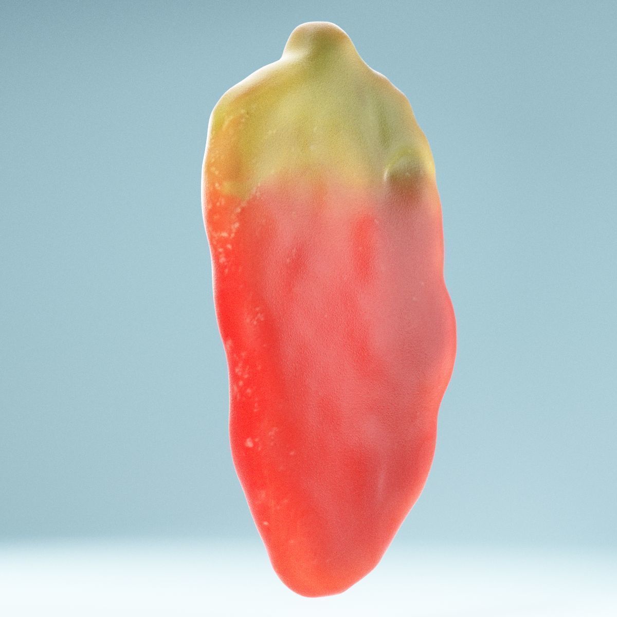 Jelly Strawberry Low-poly 3D model_2