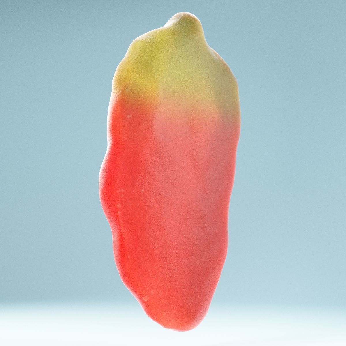 Jelly Strawberry Low-poly 3D model_8