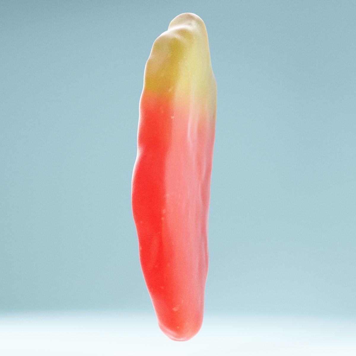 Jelly Strawberry Low-poly 3D model_9