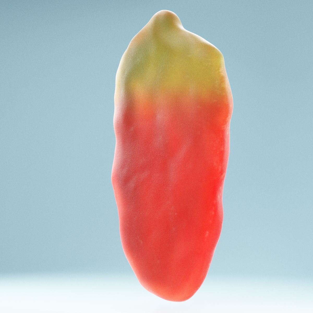 Jelly Strawberry Low-poly 3D model_5