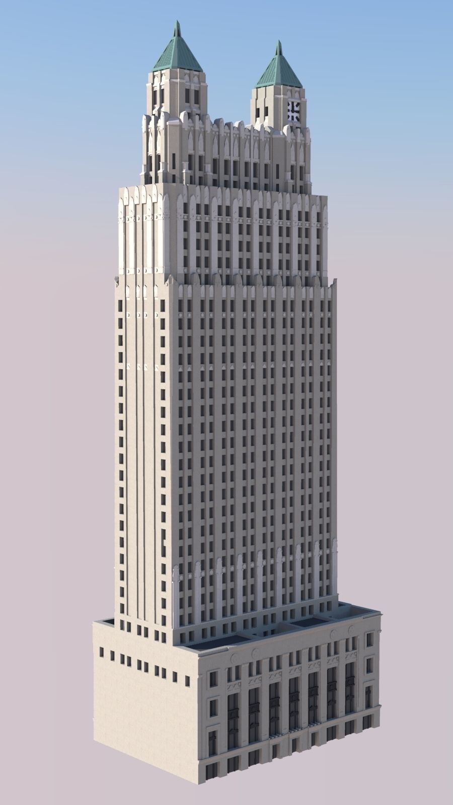 909 Walnut Tower 3D print model_2