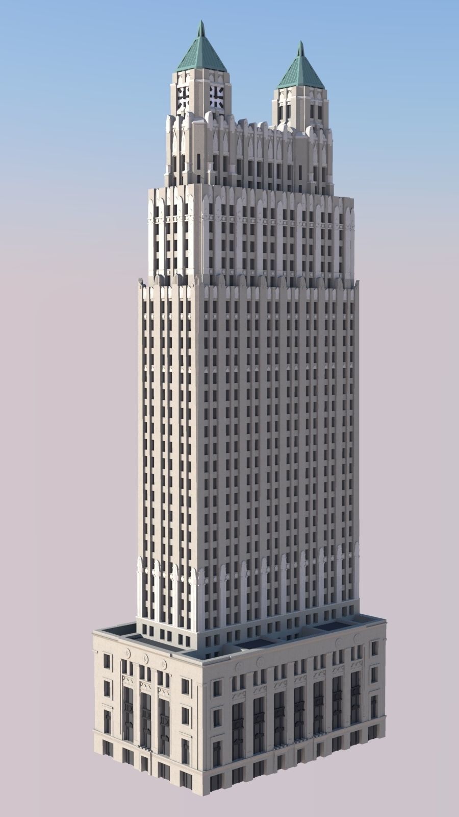 909 Walnut Tower 3D print model_1