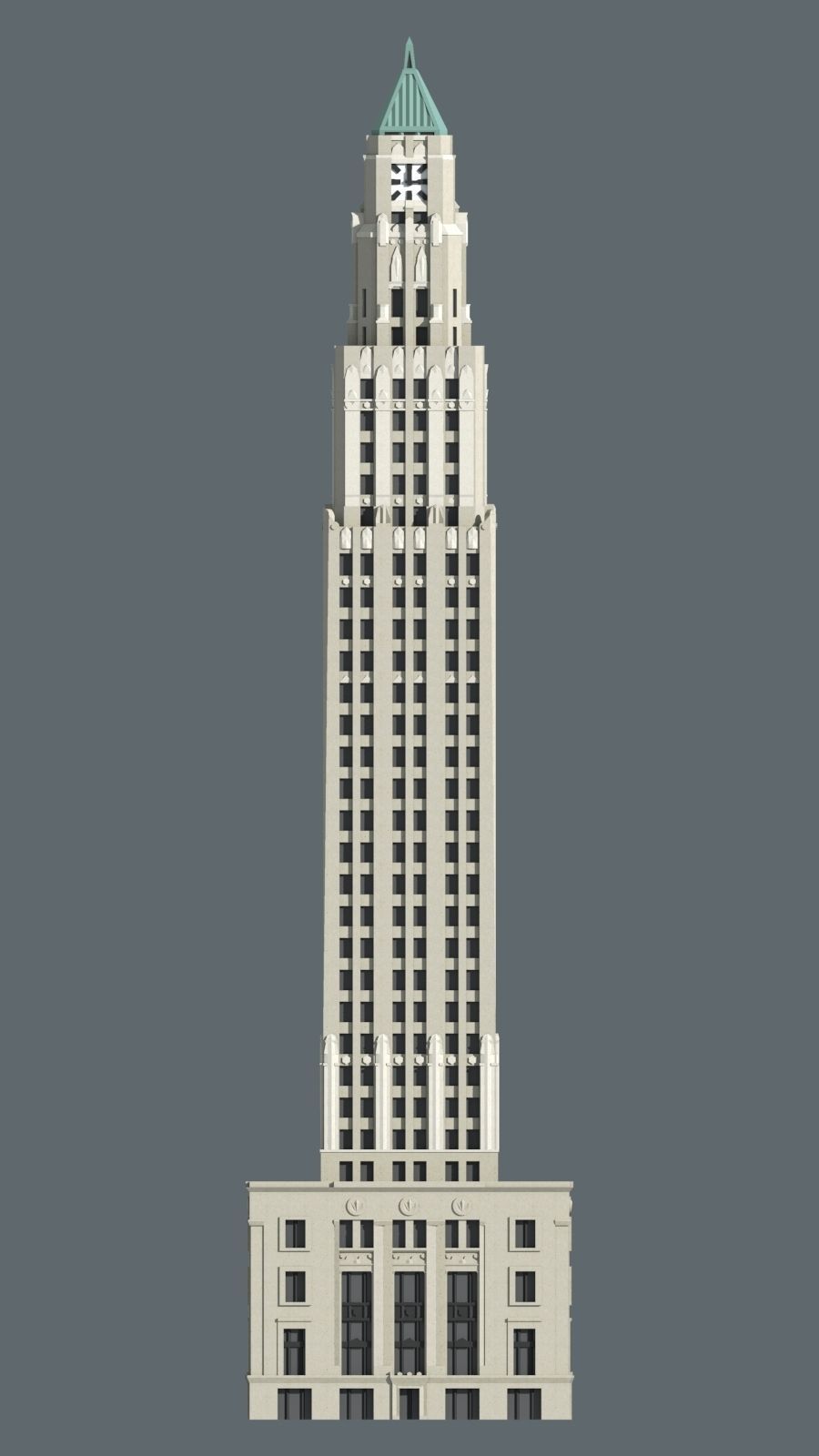 909 Walnut Tower 3D print model_4