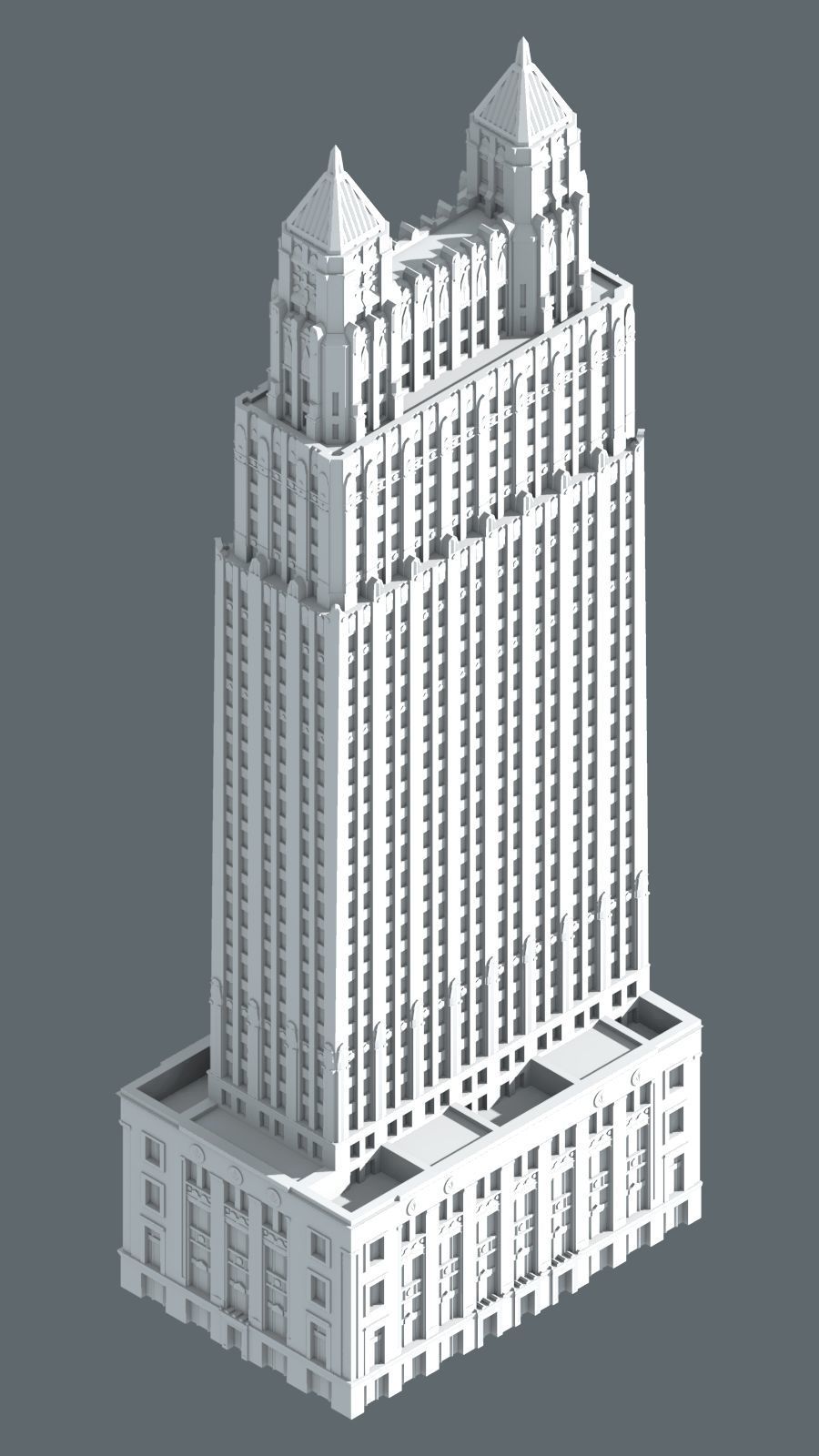 909 Walnut Tower 3D print model_5
