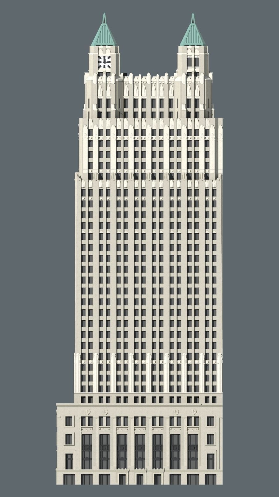 909 Walnut Tower 3D print model_3