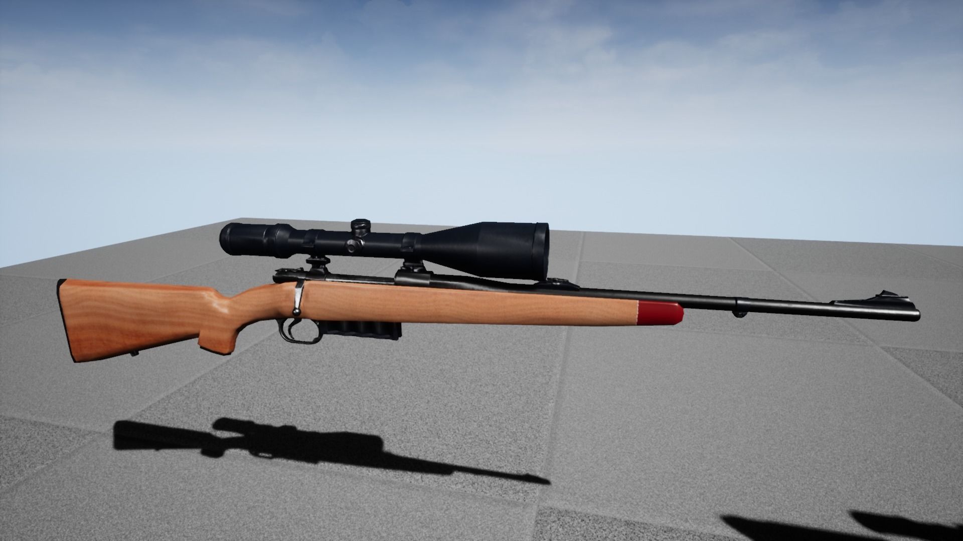 Hunting Rifle Pack Low-poly 3D model_1