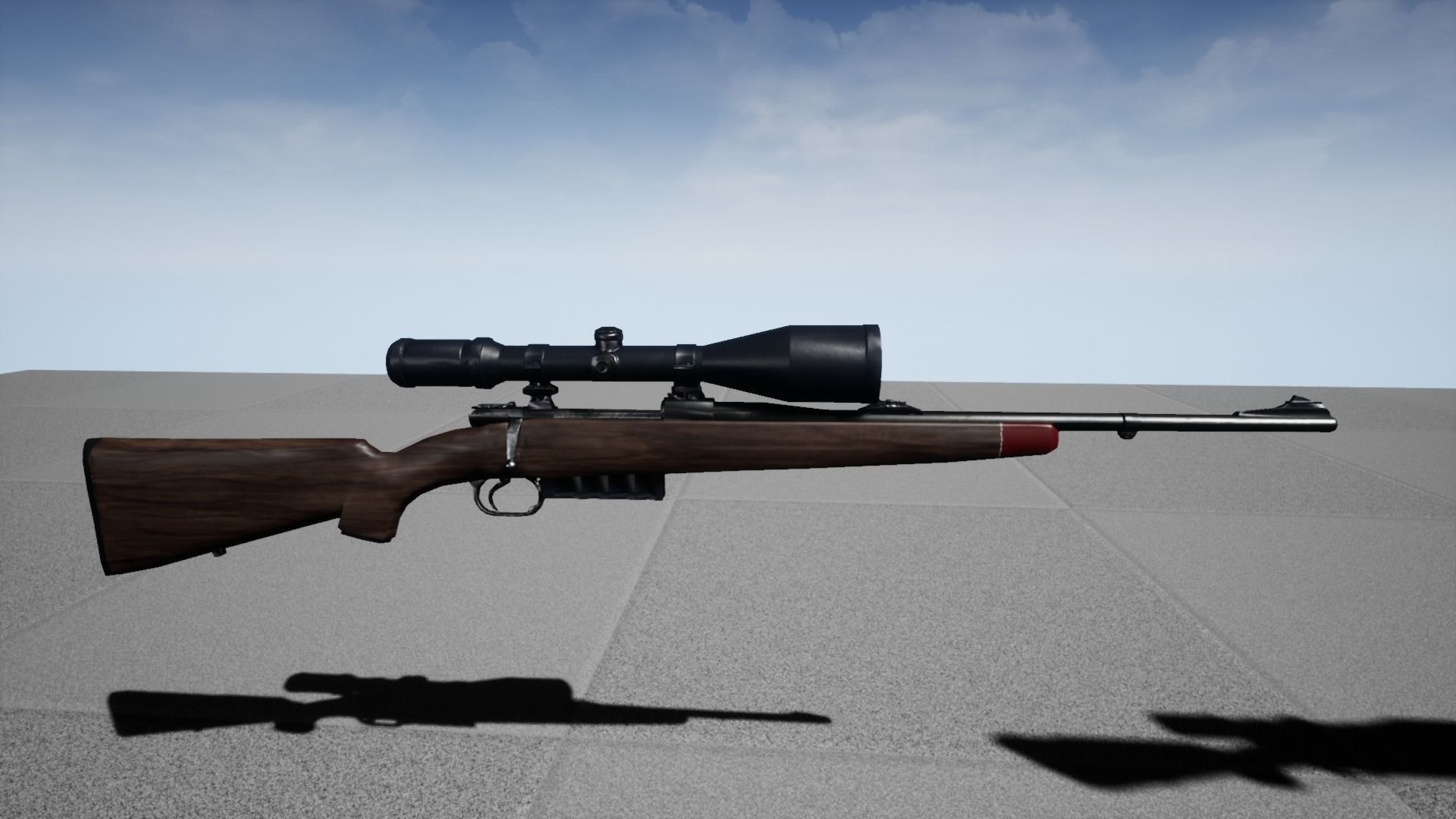 Hunting Rifle Pack Low-poly 3D model_2