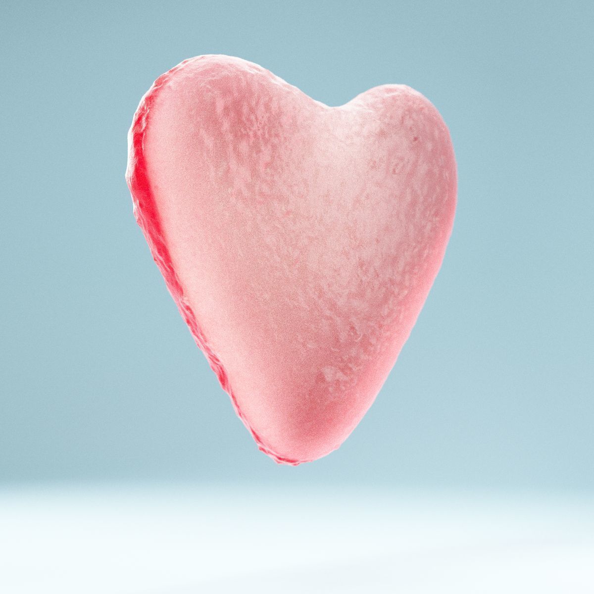 Heart Red White Low-poly 3D model_7