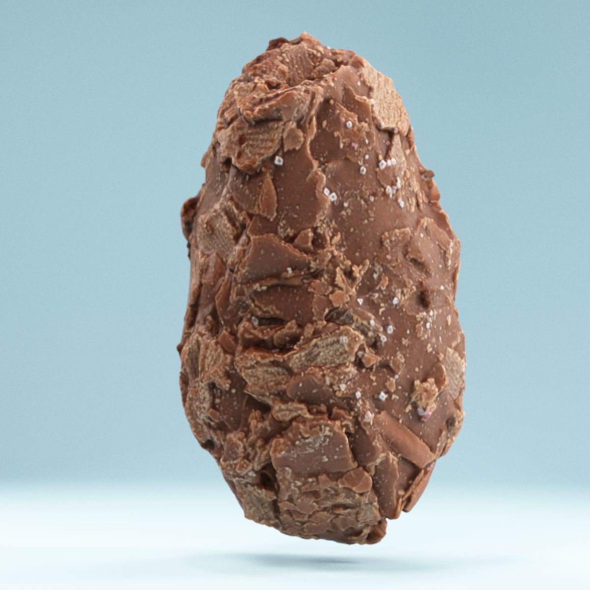 Chocolat Flakes Low-poly 3D model_6