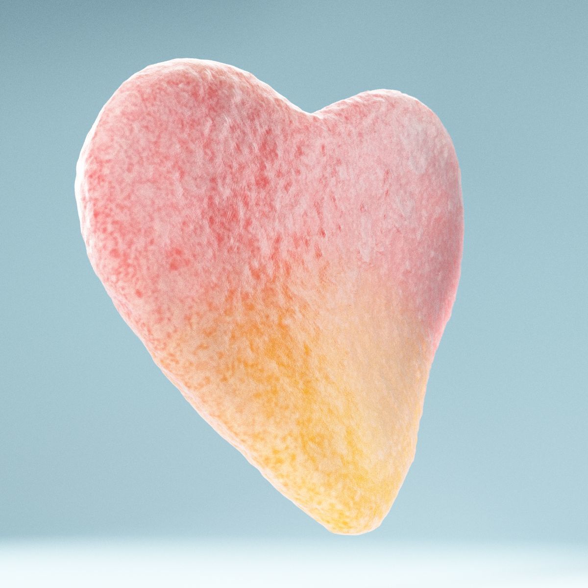 2 Color Sour Heart Low-poly 3D model_1
