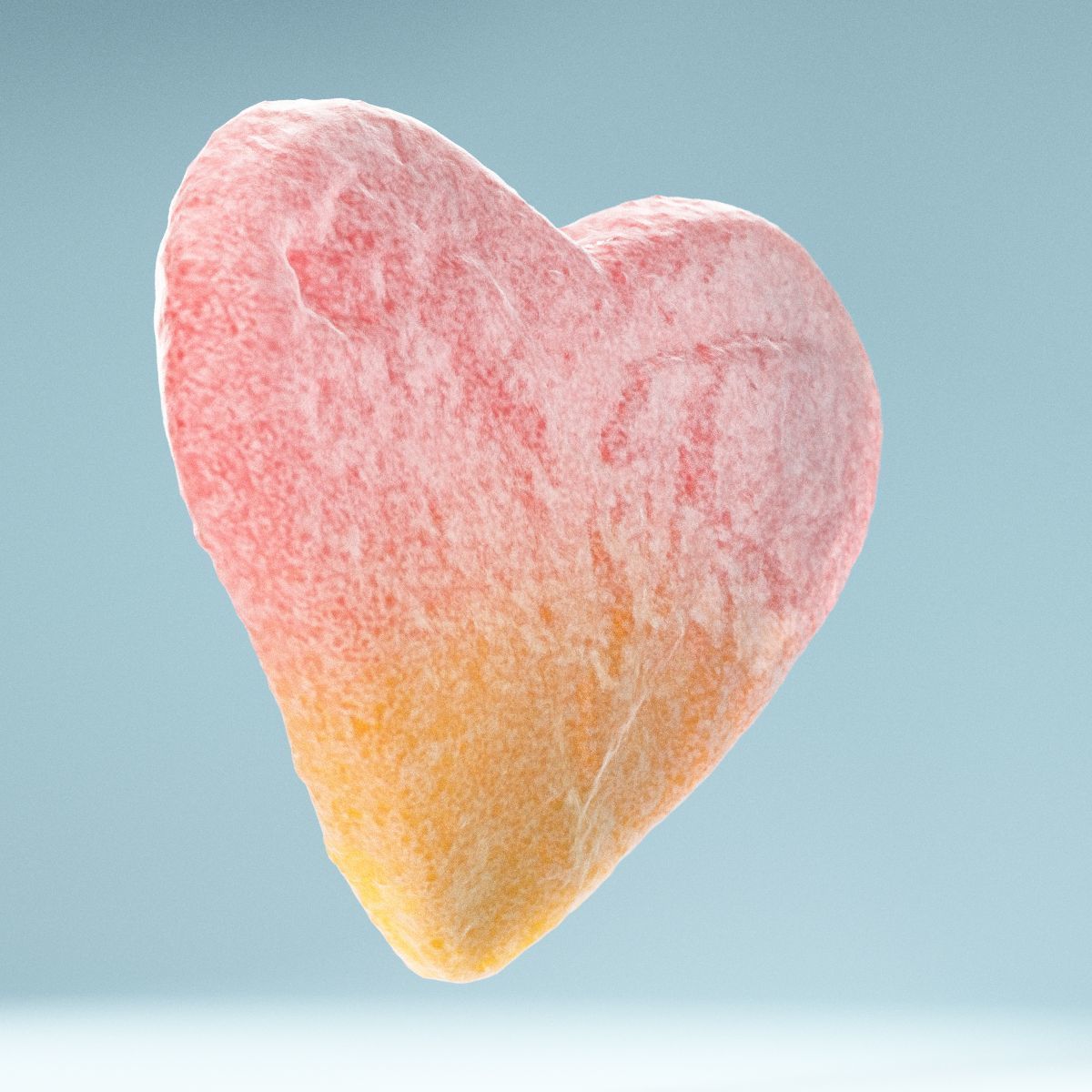 2 Color Sour Heart Low-poly 3D model_7