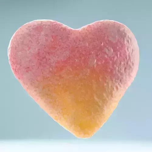 2 Color Sour Heart Low-poly 3D model