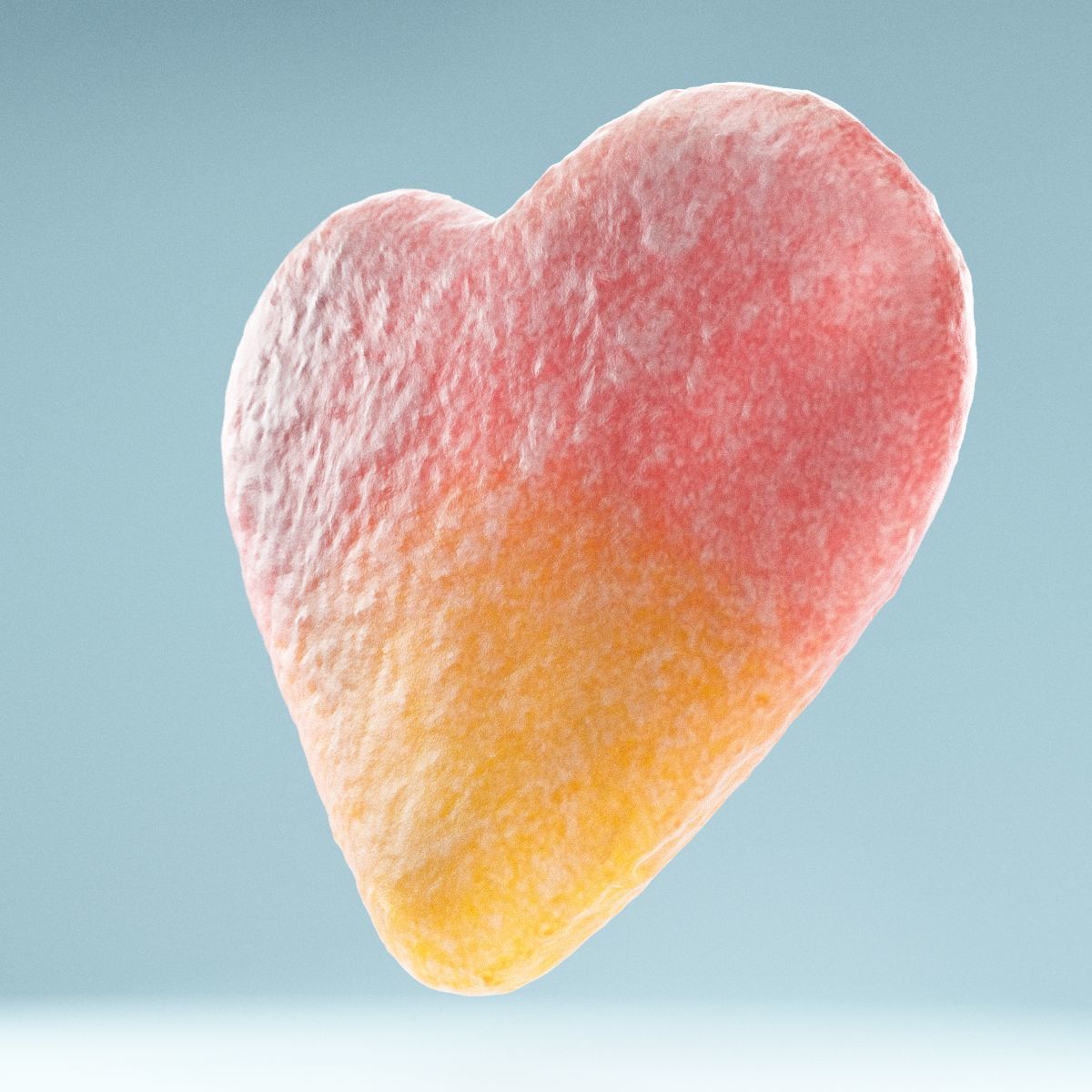 2 Color Sour Heart Low-poly 3D model_10