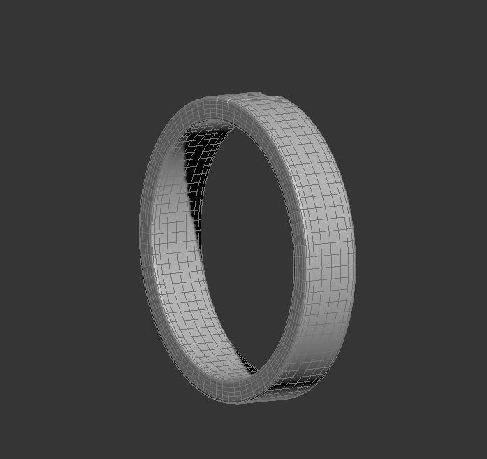 110119 R Usual classic rings with letters  3D print model_16