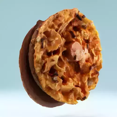 Caramel Chocolate Candy Low-poly 3D model