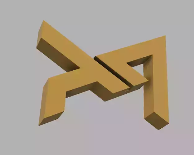 AD Logo Paper Weight 3D print model