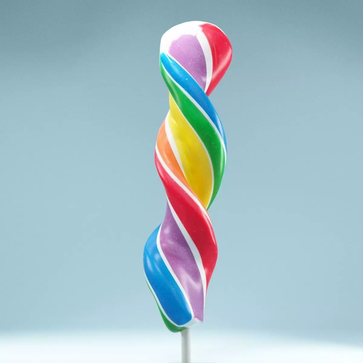 Stick Candy Lolly Low-poly 3D model