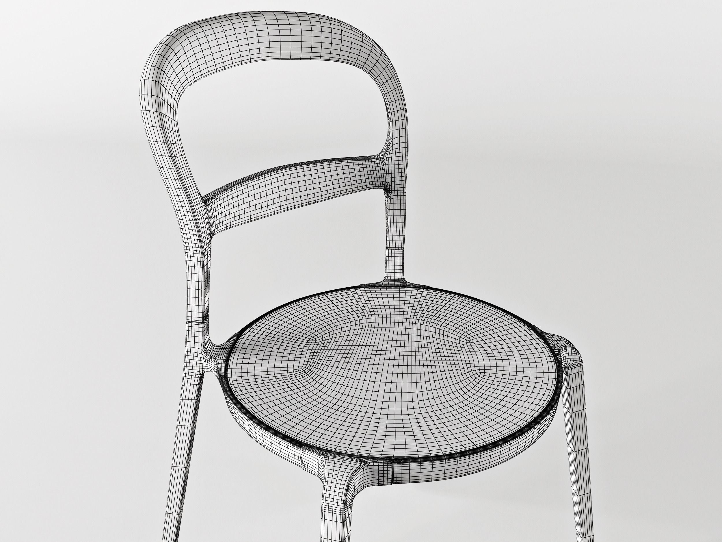 Calligaris set chair Wien table Key 3D model_2