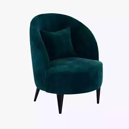 dom edizioni sabre velvet armchair