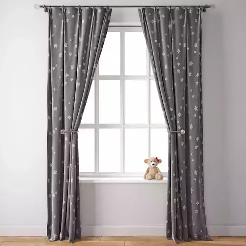 Curtain 117   Teddy bear