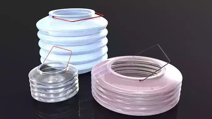 Fold-able Plastic Water Pot 3d Model 