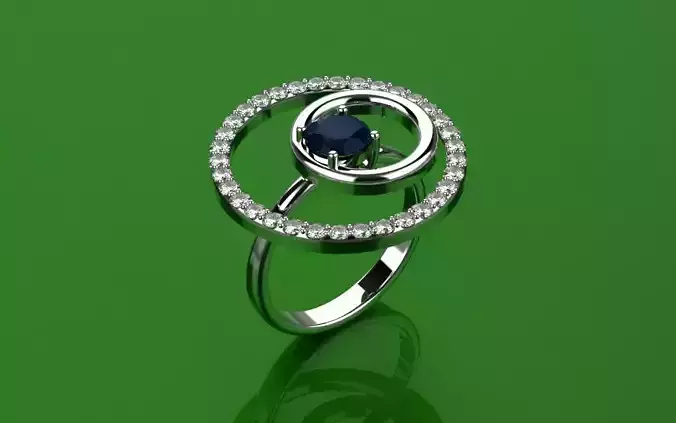 Ring of the universe - Jewelry 3D - AN-165