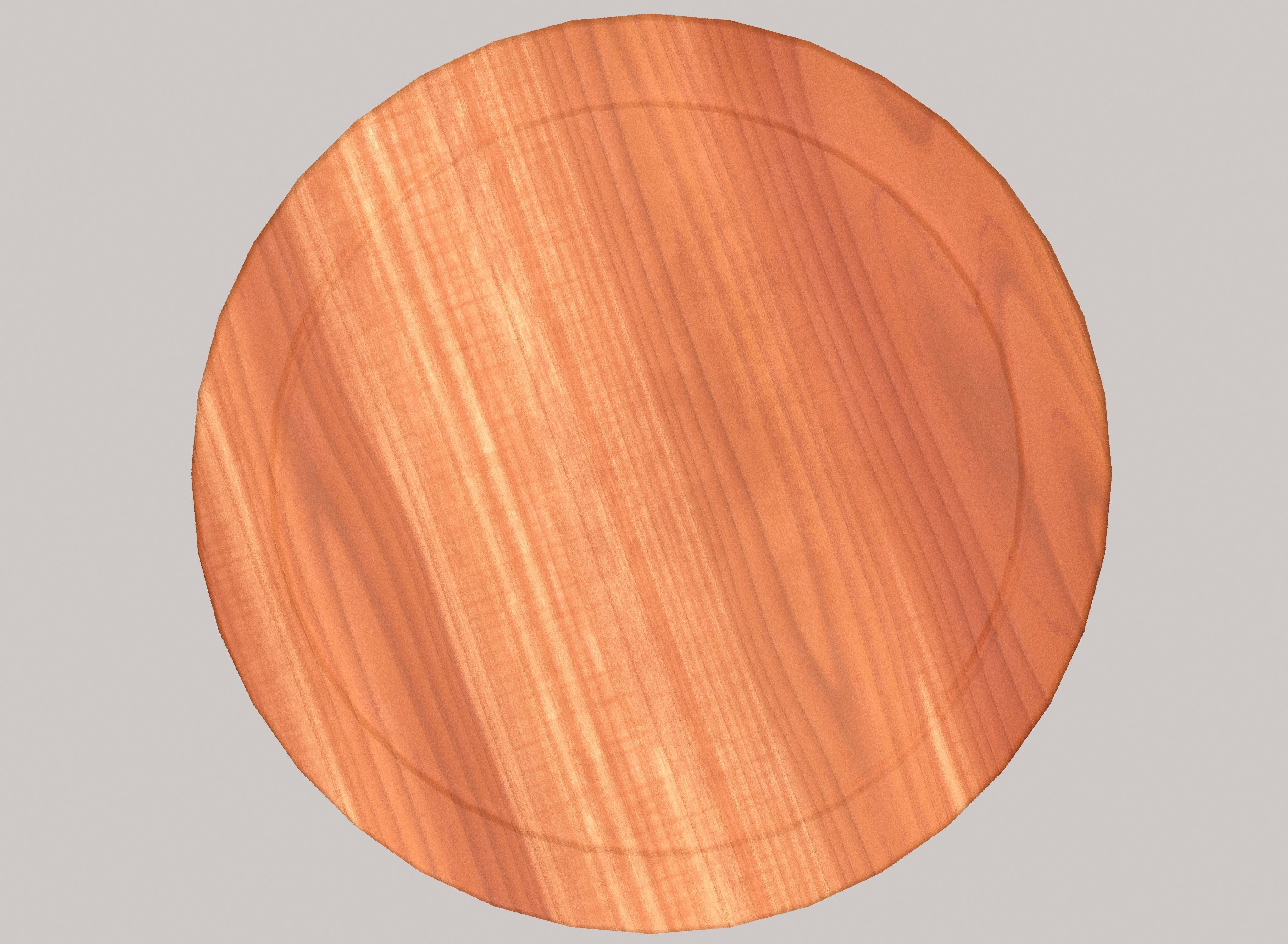 Wooden chopping board Free low-poly 3D model_2