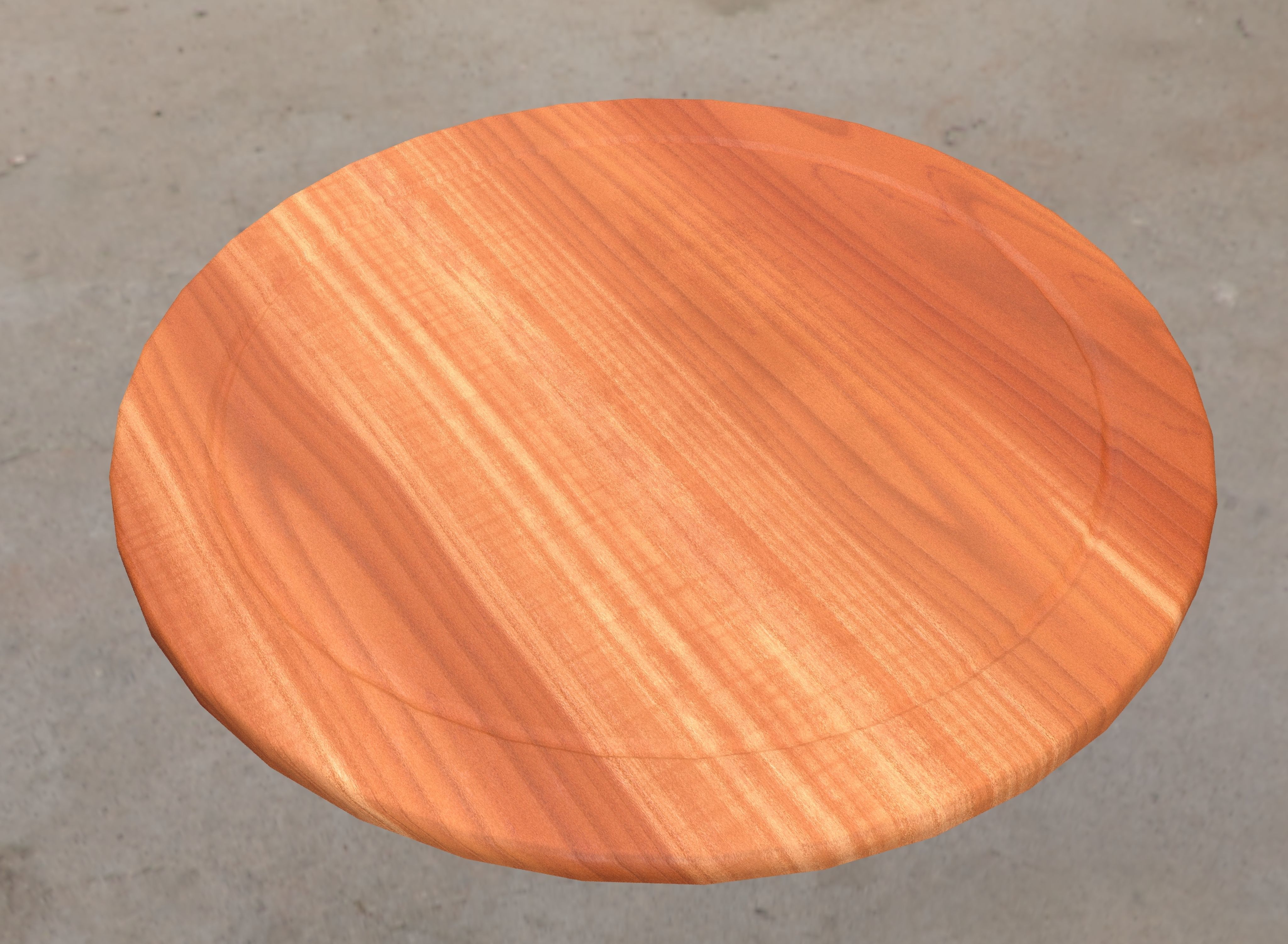 Wooden chopping board Free low-poly 3D model_3