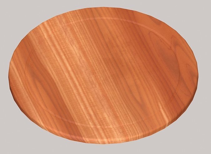Wooden chopping board Free low-poly 3D model