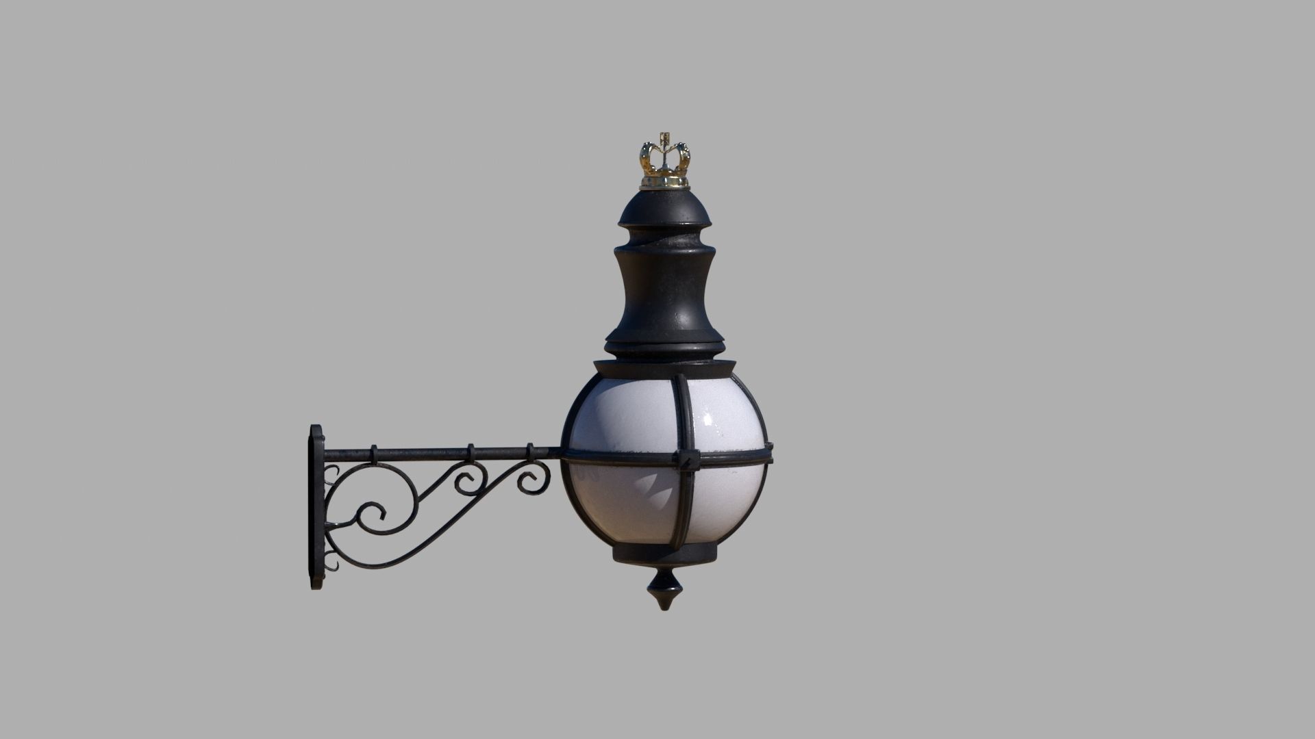 wall lamp Low-poly 3D model_14