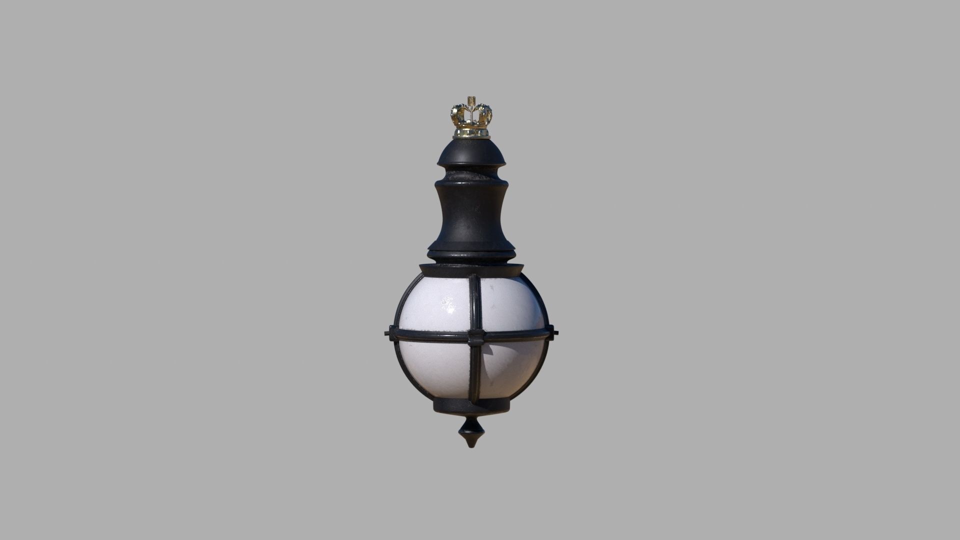 wall lamp Low-poly 3D model_9
