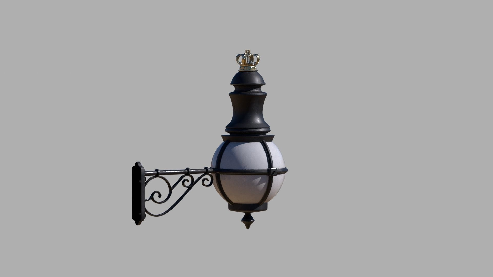 wall lamp Low-poly 3D model_13