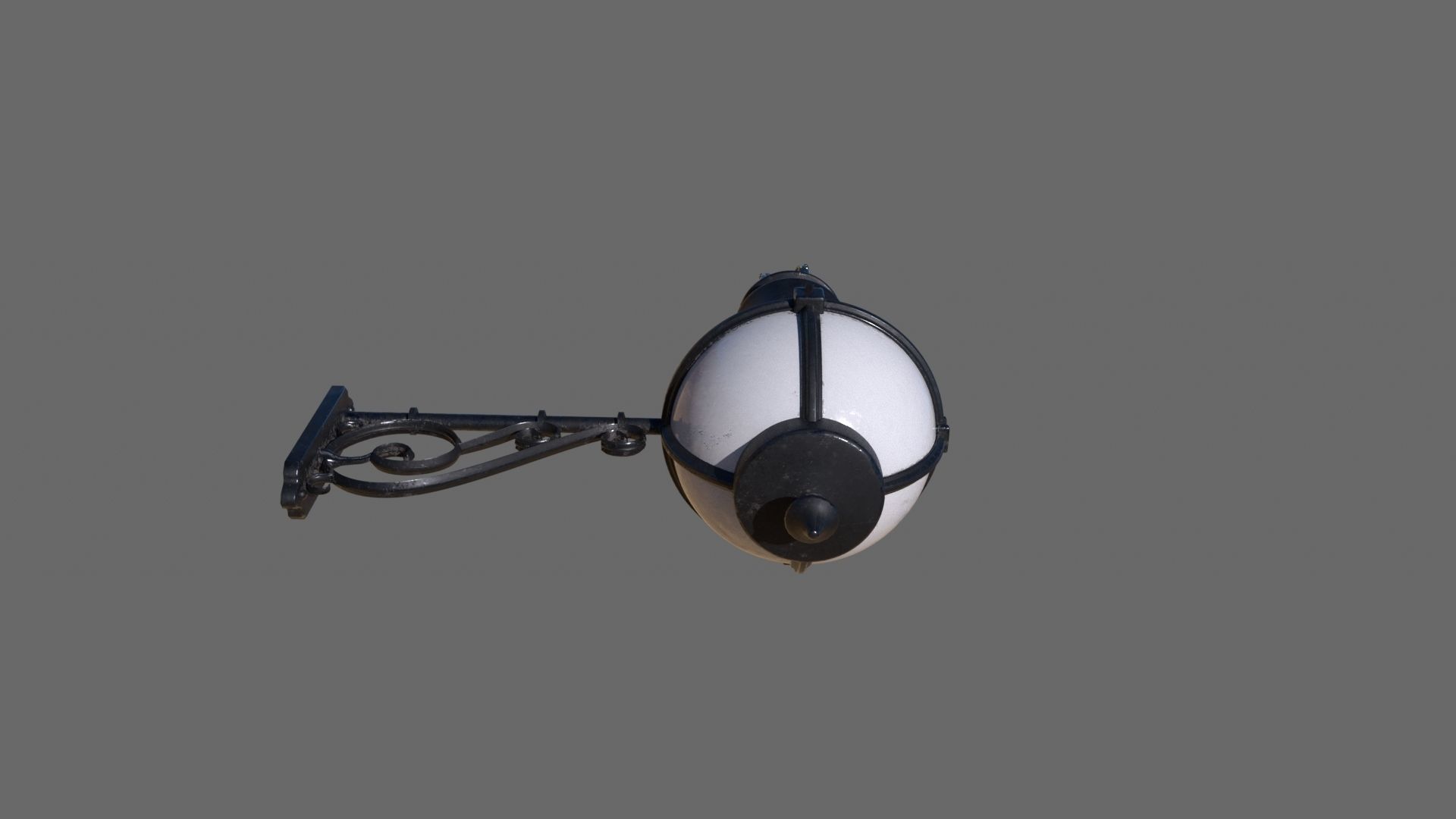 wall lamp Low-poly 3D model_3