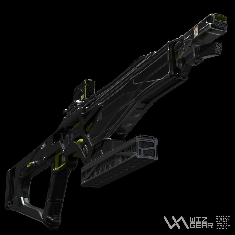 Concept Sci fi rifle 3D model_1
